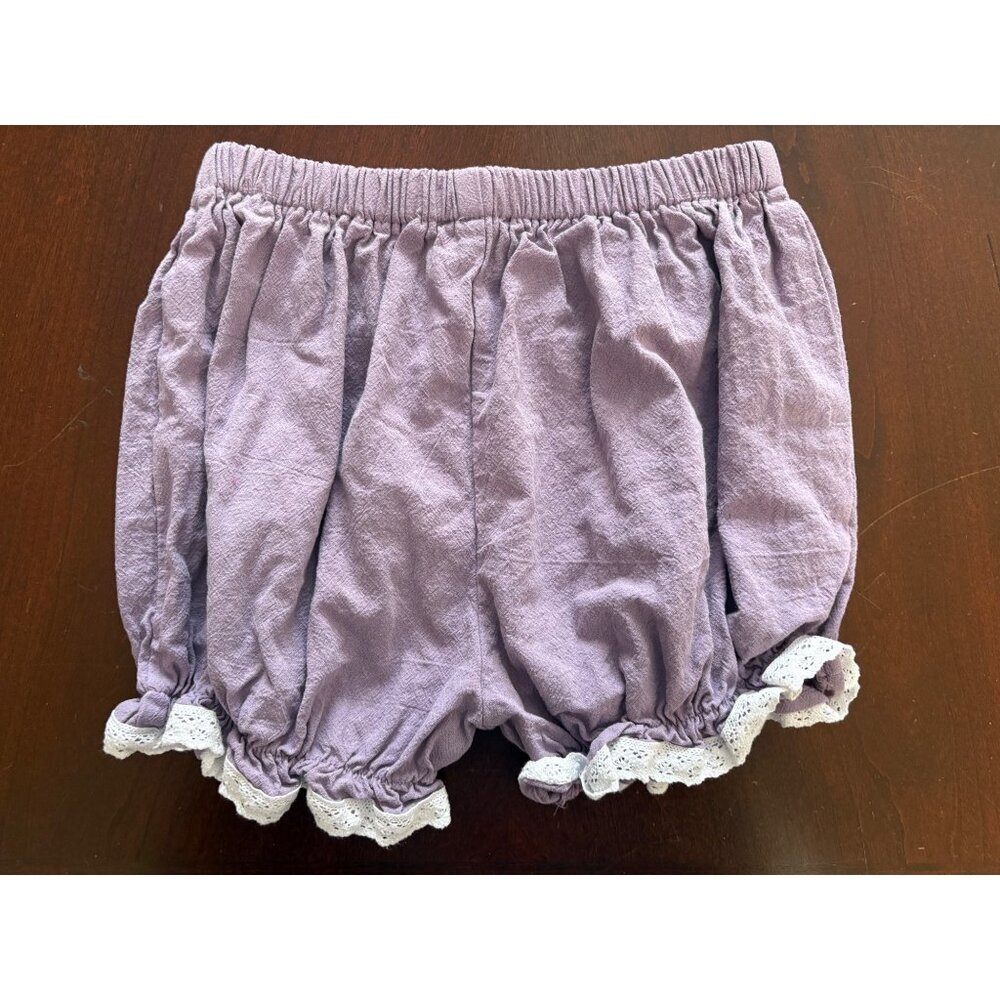 Makena Lane Norah Lace & Tulle Purple Easter Party Dress & Bloomers Set Size 6 - Picture 10 of 12